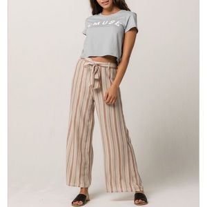 Amuse Society Even Tides Striped Pants